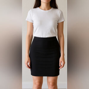 Sleek Black Stretch Skirt – Size 4
